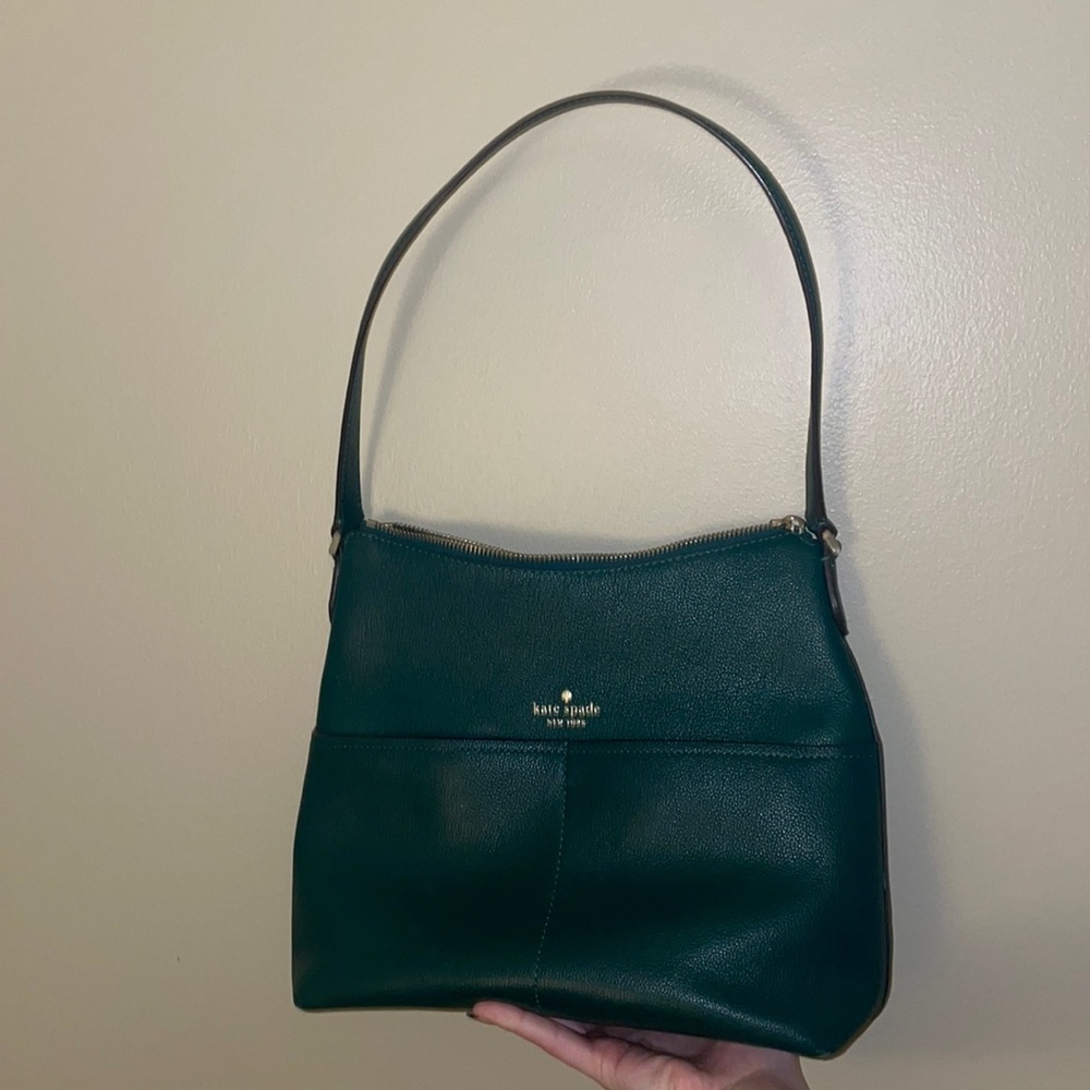 Kate Spade emerald green shoulder bag